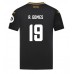 Wolves Rodrigo Gomes #19 Borte Drakt 2024-25 Kortermet